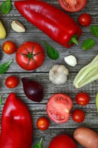 peperoni, pomodori