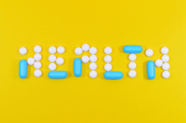 Scrittura sana fatta di compresse e capsule